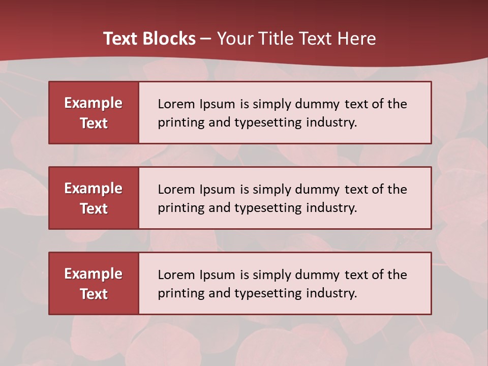 Red Petals PowerPoint Template