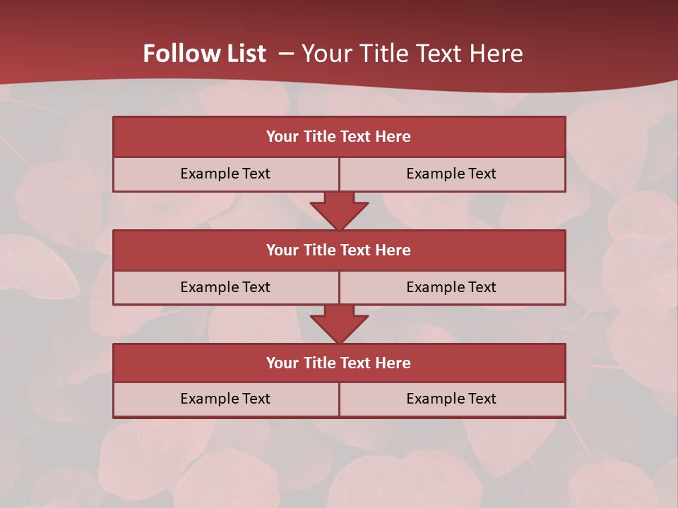 Red Petals PowerPoint Template