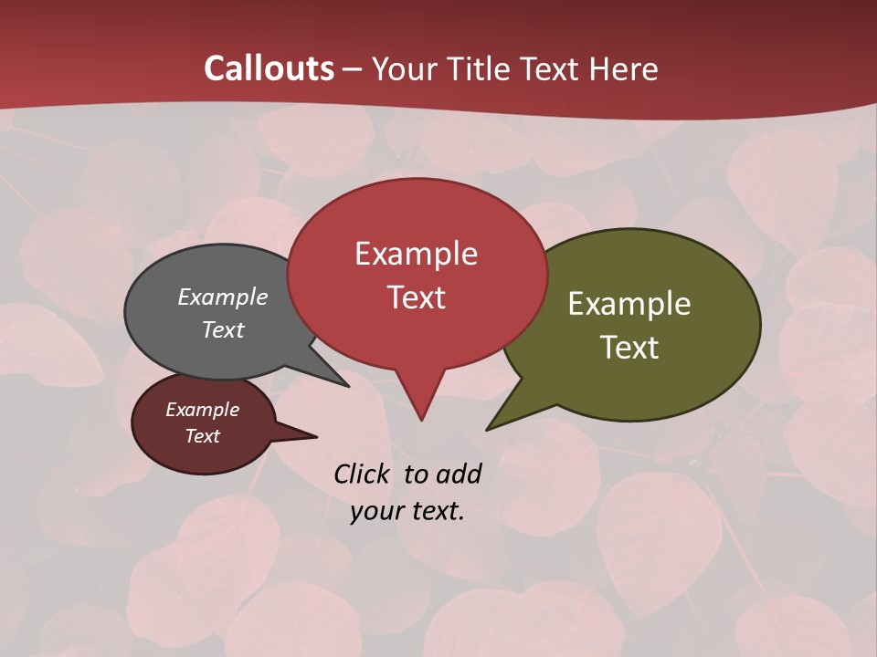 Red Petals PowerPoint Template