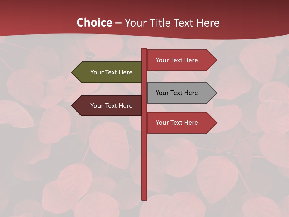 Red Petals PowerPoint Template