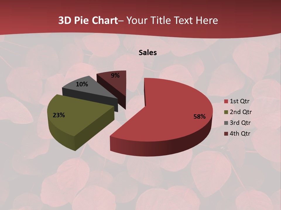 Red Petals PowerPoint Template