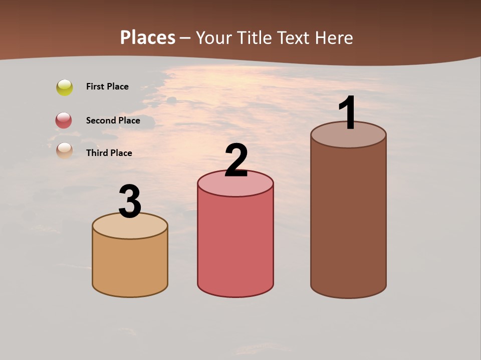 Beautiful Sun Temper And Mountain River PowerPoint Template