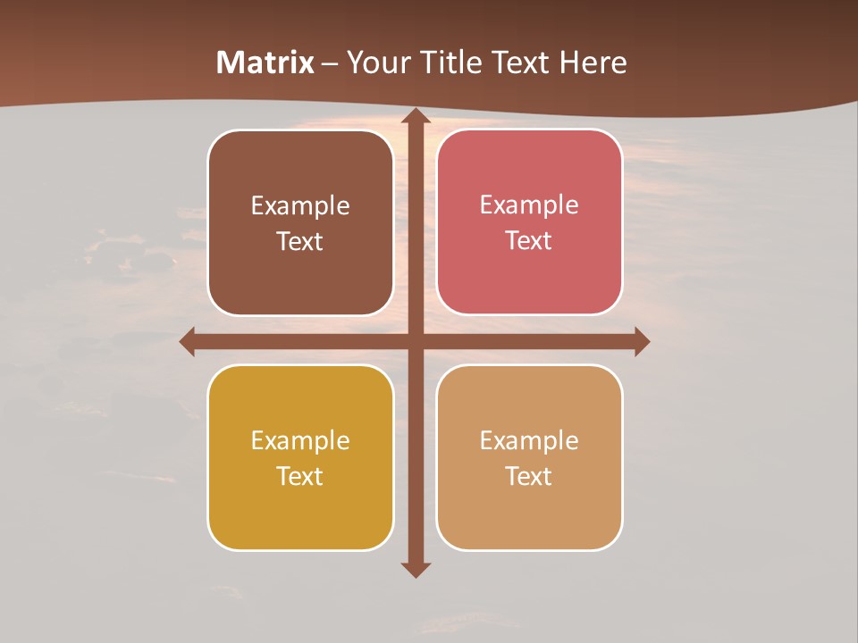 Beautiful Sun Temper And Mountain River PowerPoint Template