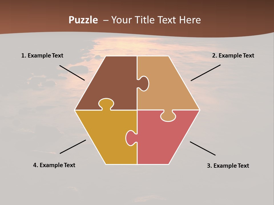 Beautiful Sun Temper And Mountain River PowerPoint Template