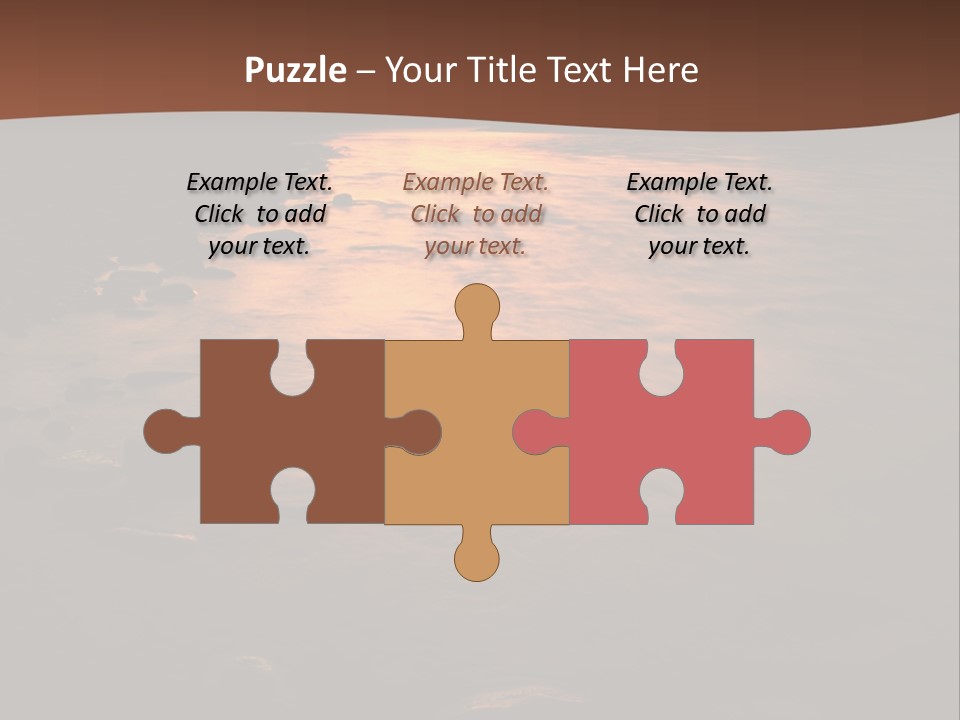 Beautiful Sun Temper And Mountain River PowerPoint Template