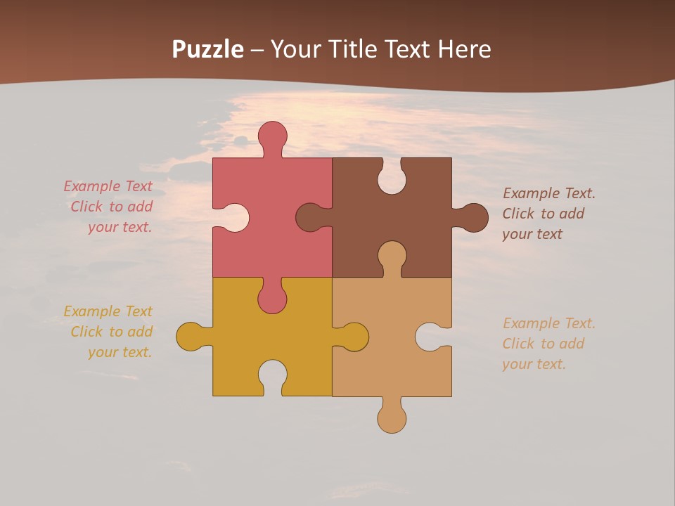 Beautiful Sun Temper And Mountain River PowerPoint Template