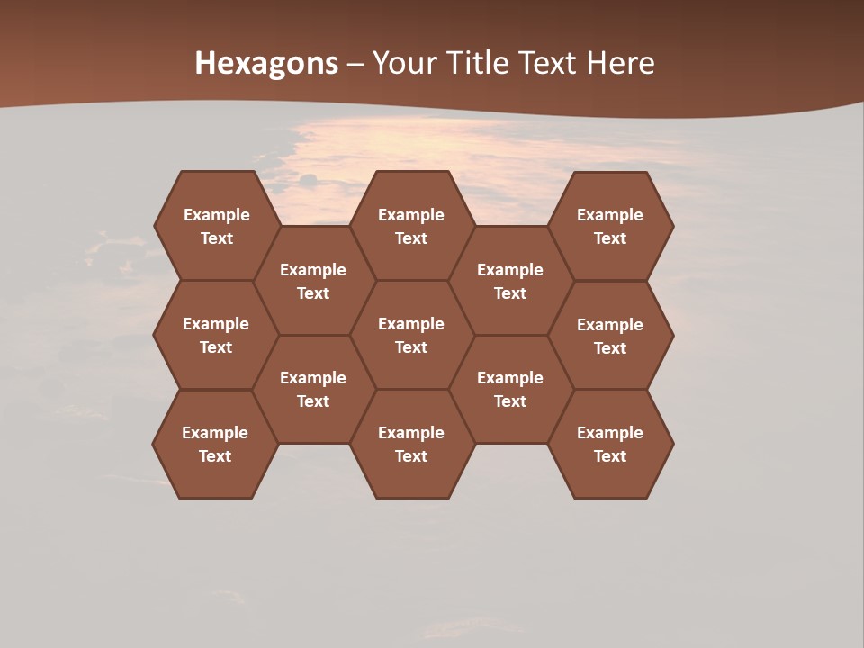 Beautiful Sun Temper And Mountain River PowerPoint Template