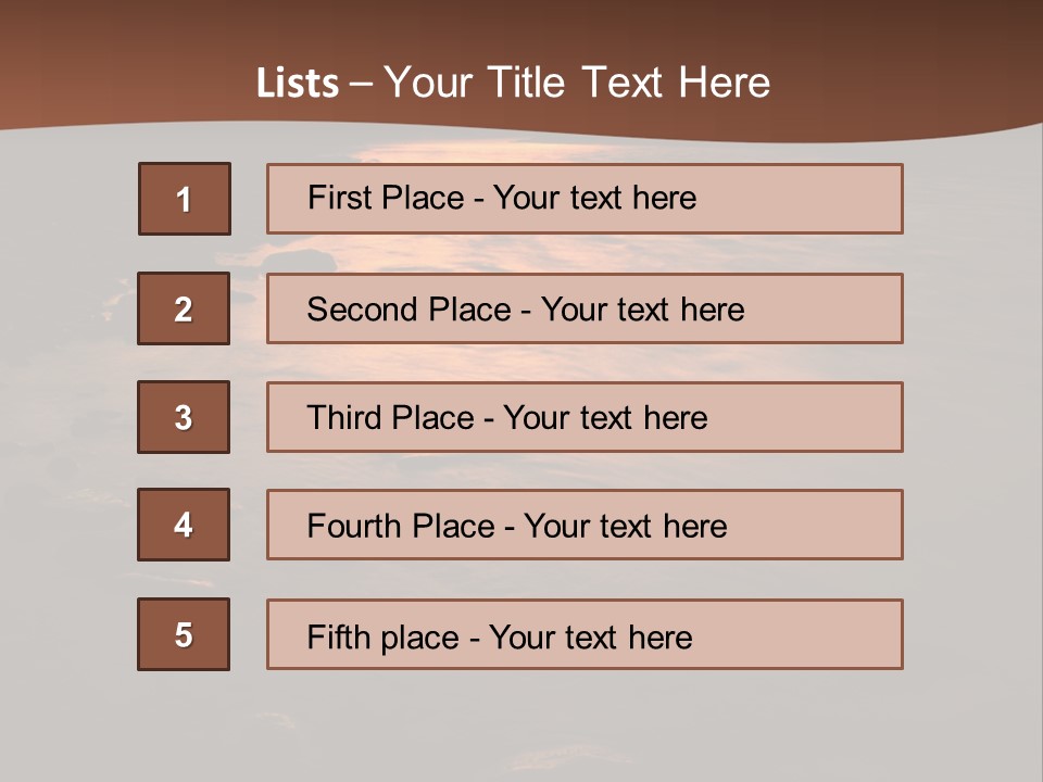 Beautiful Sun Temper And Mountain River PowerPoint Template