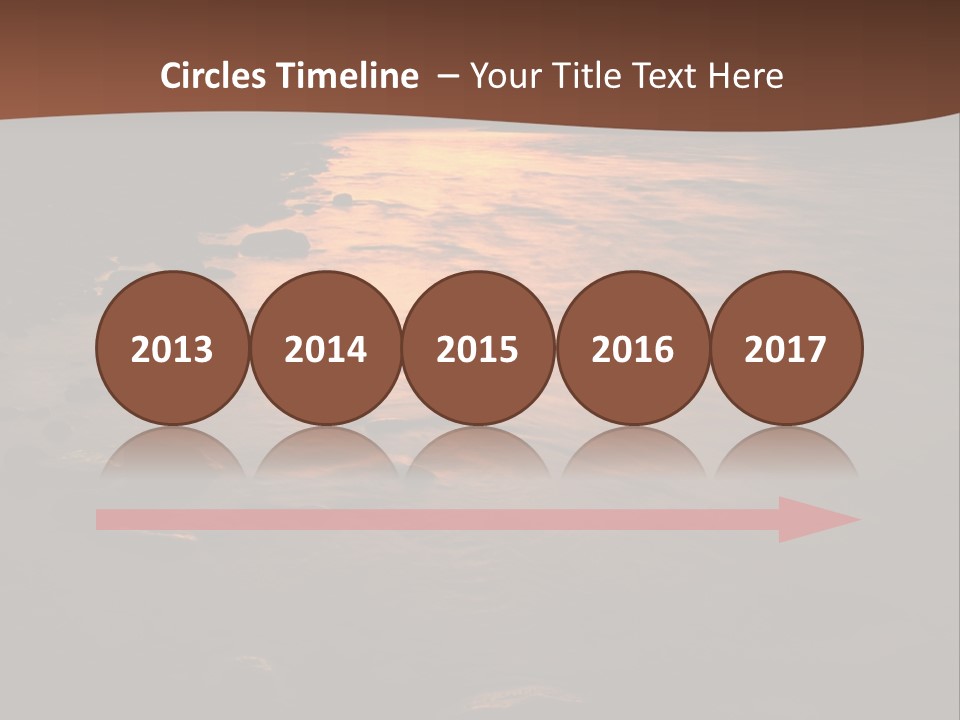 Beautiful Sun Temper And Mountain River PowerPoint Template