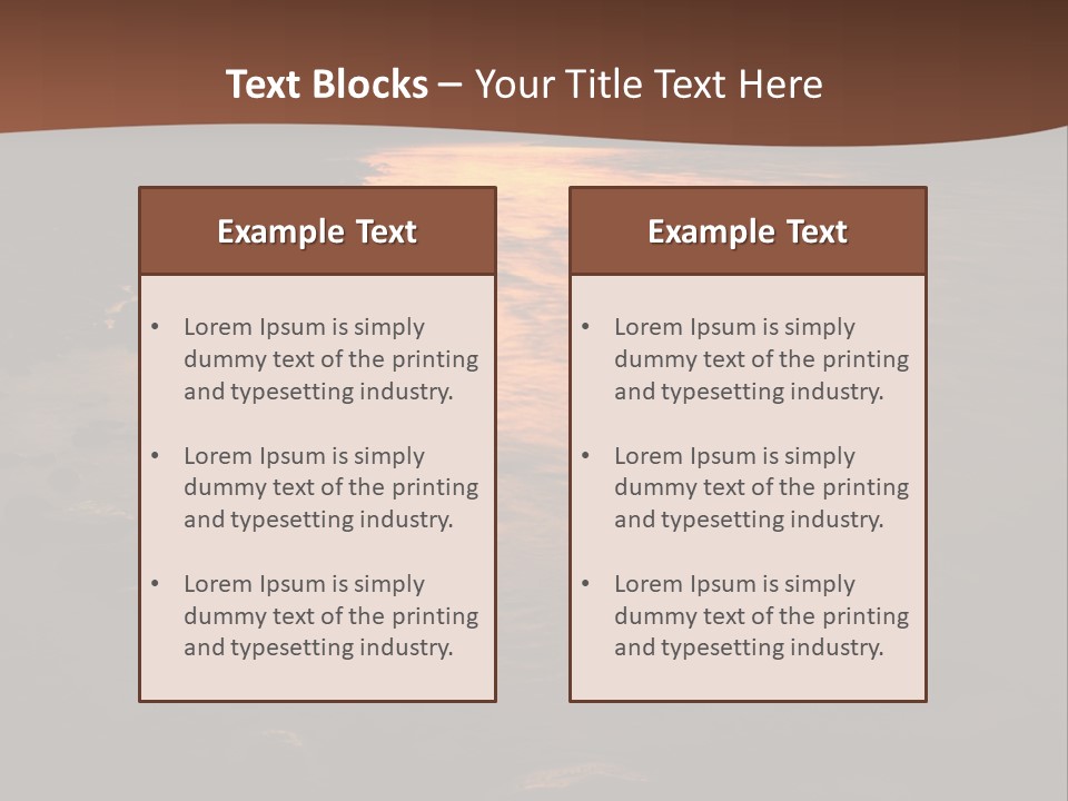 Beautiful Sun Temper And Mountain River PowerPoint Template