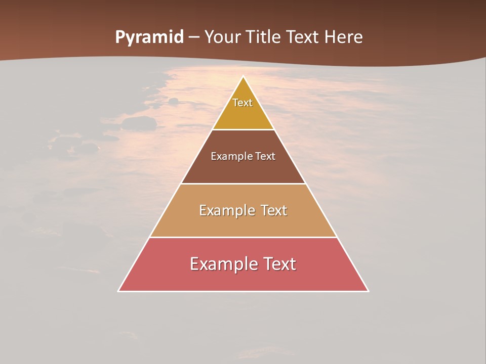 Beautiful Sun Temper And Mountain River PowerPoint Template