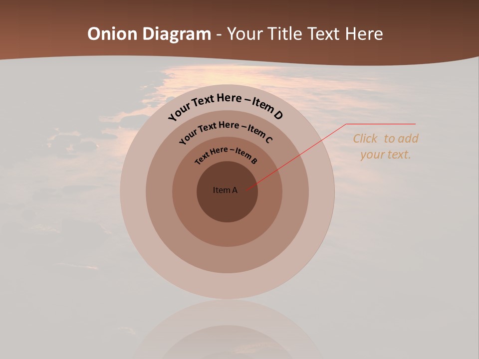 Beautiful Sun Temper And Mountain River PowerPoint Template