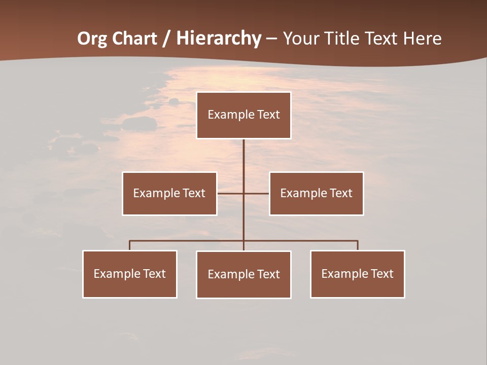 Beautiful Sun Temper And Mountain River PowerPoint Template