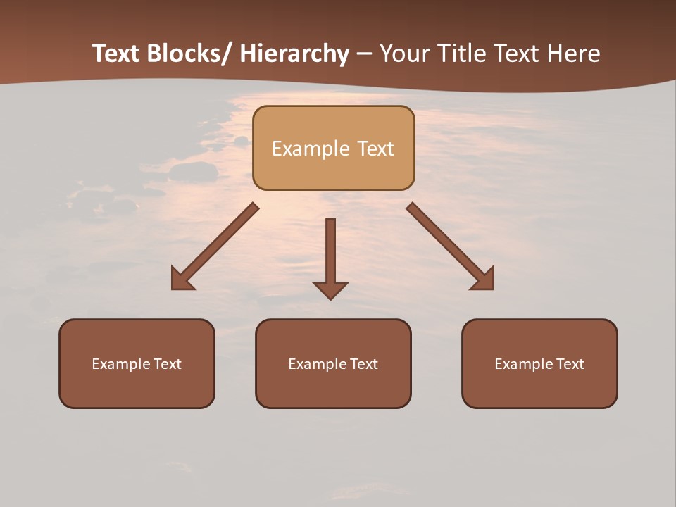 Beautiful Sun Temper And Mountain River PowerPoint Template