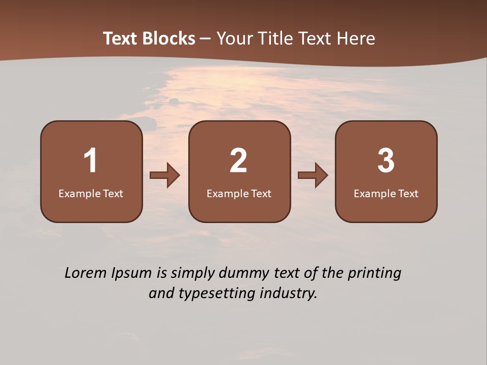 Beautiful Sun Temper And Mountain River PowerPoint Template
