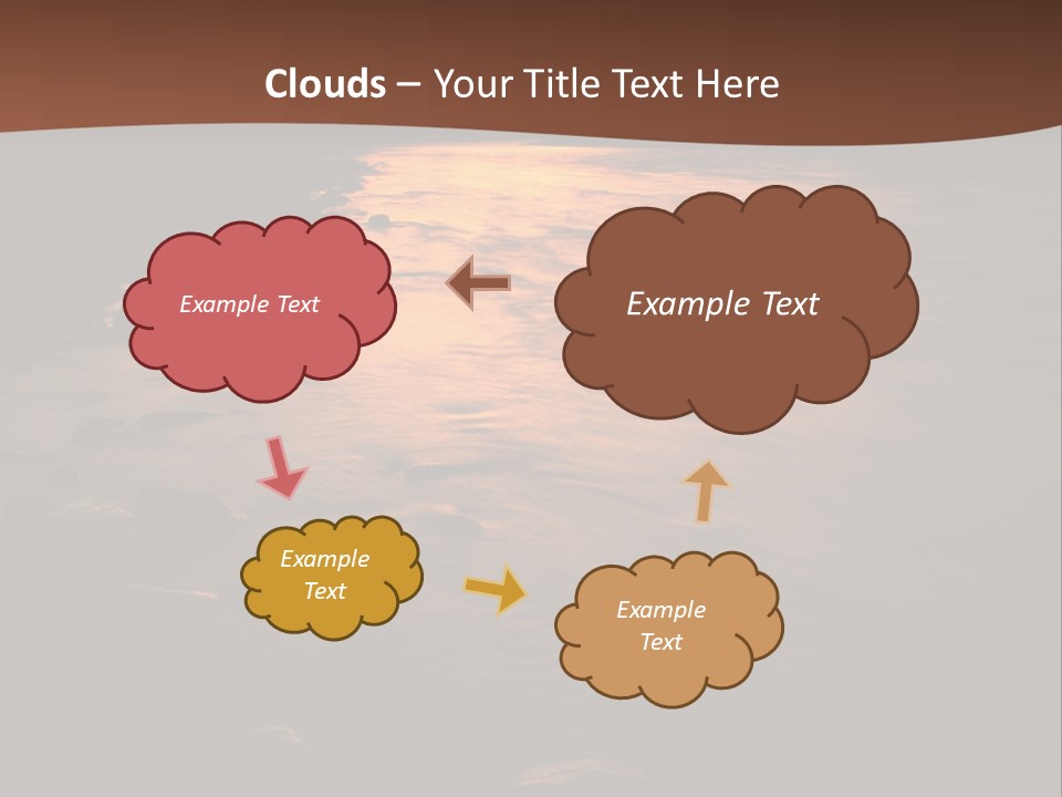 Beautiful Sun Temper And Mountain River PowerPoint Template