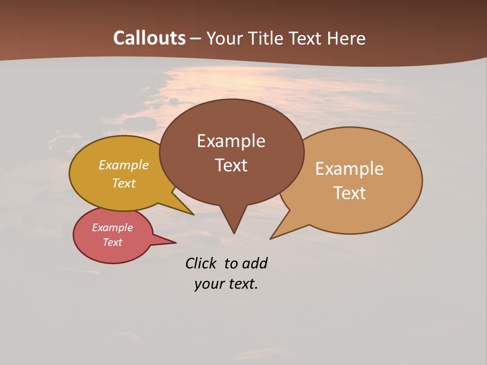 Beautiful Sun Temper And Mountain River PowerPoint Template