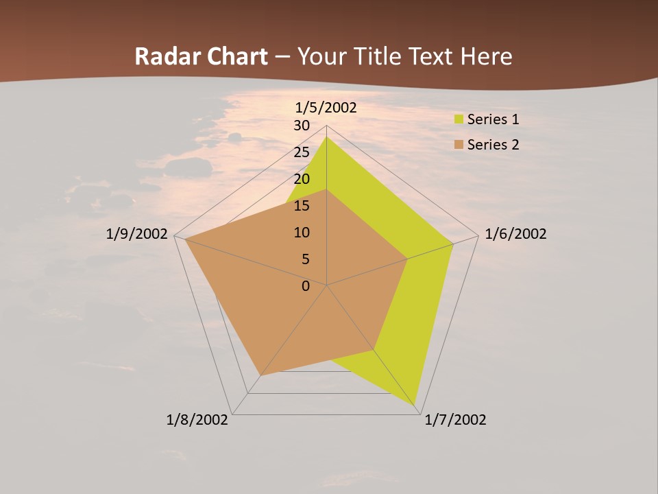 Beautiful Sun Temper And Mountain River PowerPoint Template