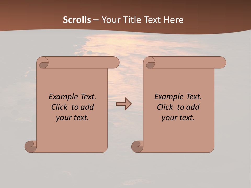 Beautiful Sun Temper And Mountain River PowerPoint Template
