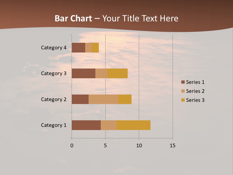 Beautiful Sun Temper And Mountain River PowerPoint Template