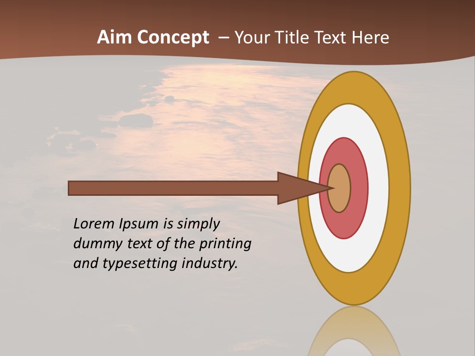 Beautiful Sun Temper And Mountain River PowerPoint Template