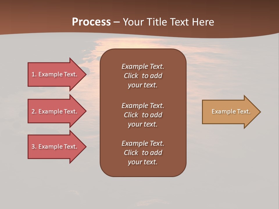 Beautiful Sun Temper And Mountain River PowerPoint Template