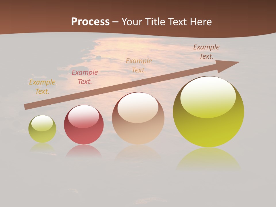 Beautiful Sun Temper And Mountain River PowerPoint Template