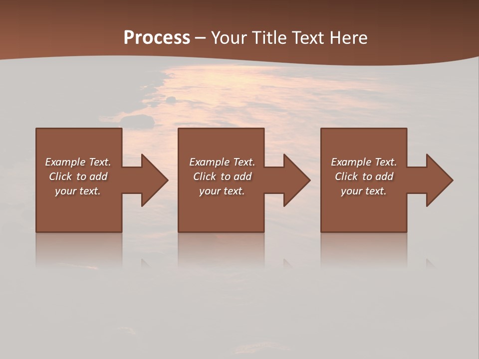 Beautiful Sun Temper And Mountain River PowerPoint Template