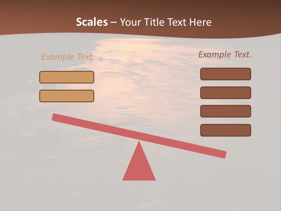 Beautiful Sun Temper And Mountain River PowerPoint Template