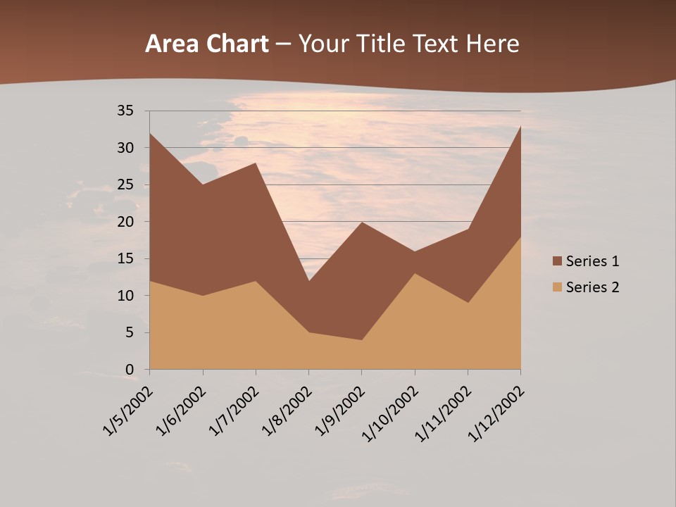 Beautiful Sun Temper And Mountain River PowerPoint Template