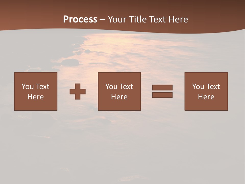 Beautiful Sun Temper And Mountain River PowerPoint Template