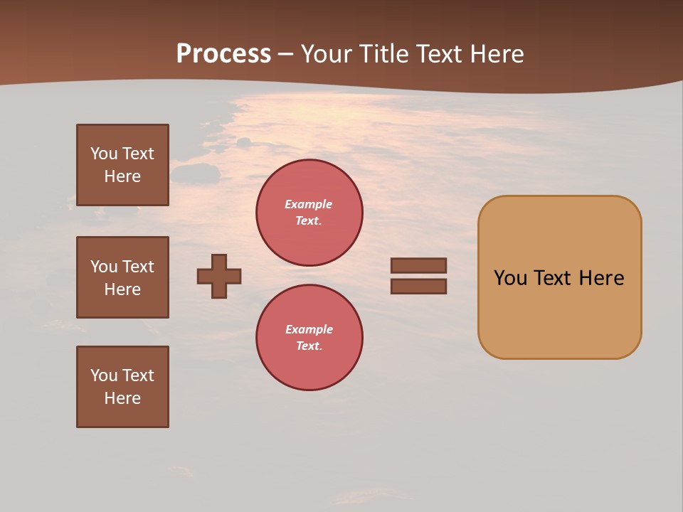 Beautiful Sun Temper And Mountain River PowerPoint Template