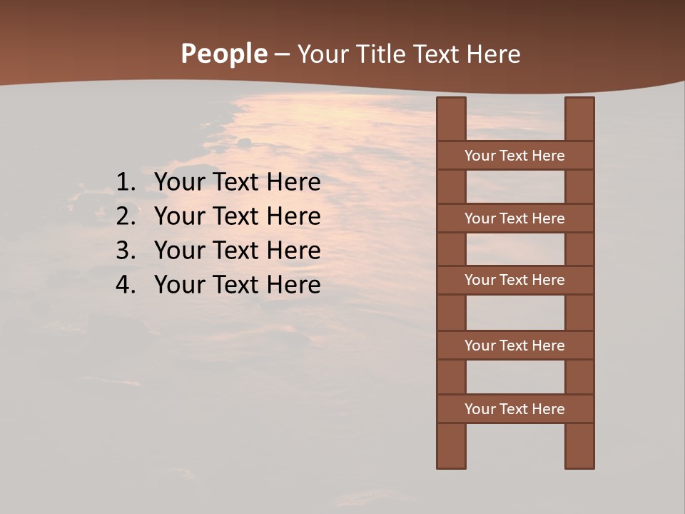 Beautiful Sun Temper And Mountain River PowerPoint Template