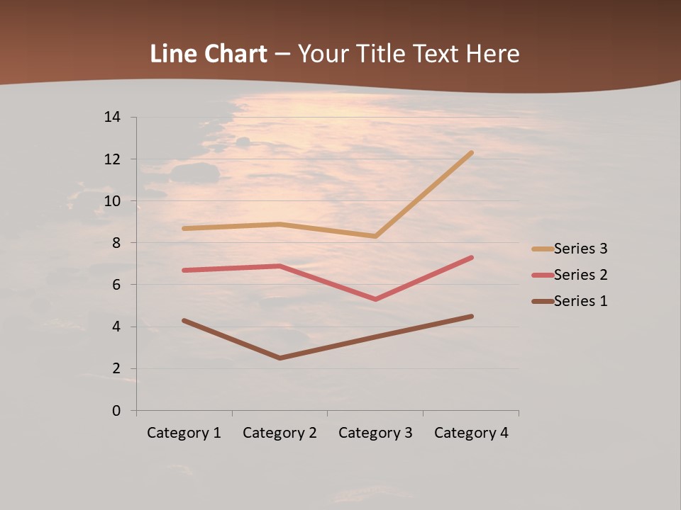 Beautiful Sun Temper And Mountain River PowerPoint Template