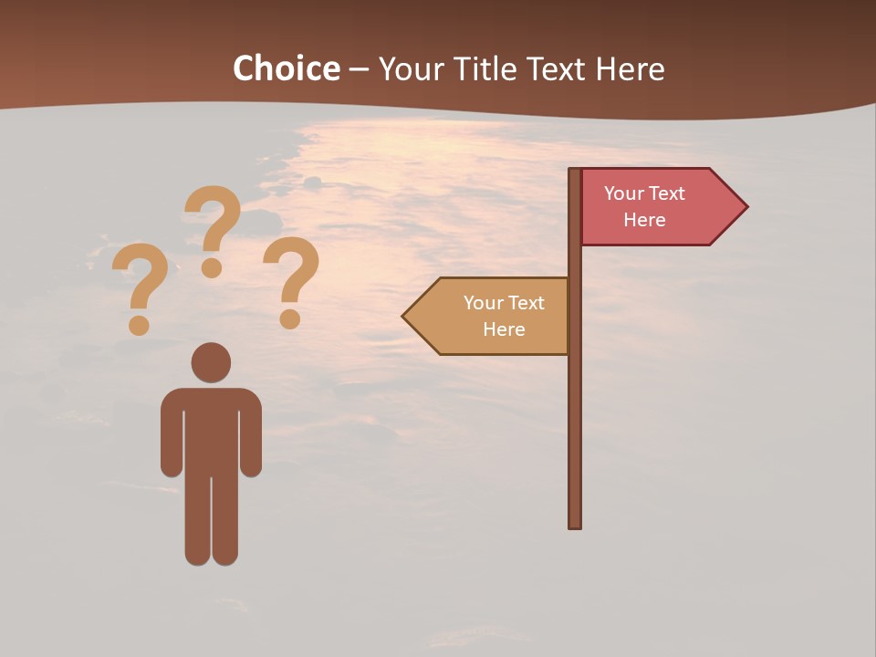 Beautiful Sun Temper And Mountain River PowerPoint Template