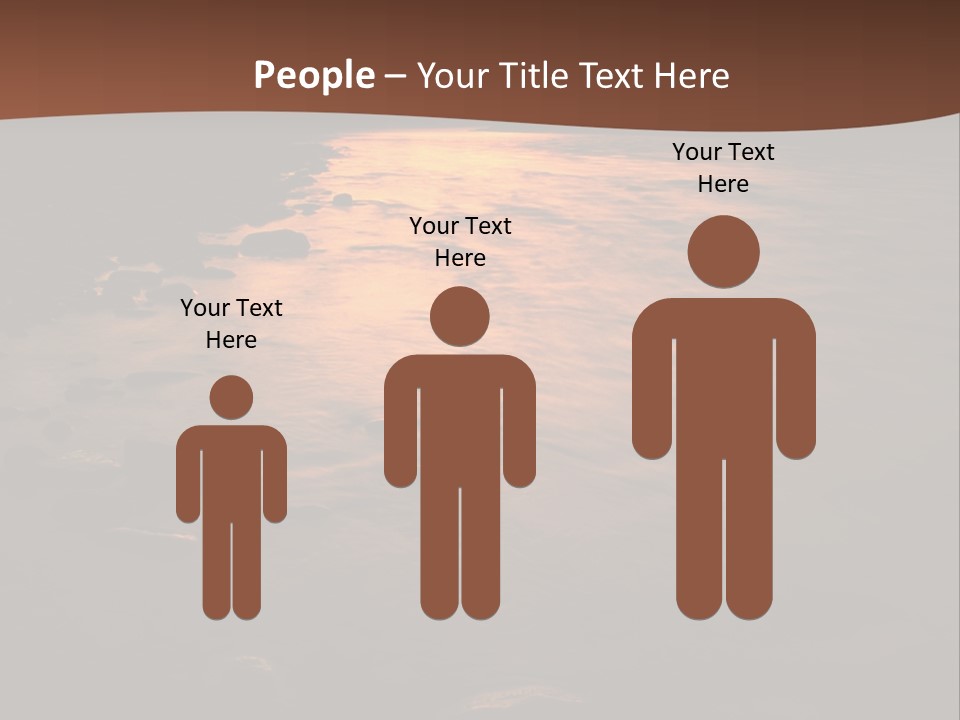 Beautiful Sun Temper And Mountain River PowerPoint Template