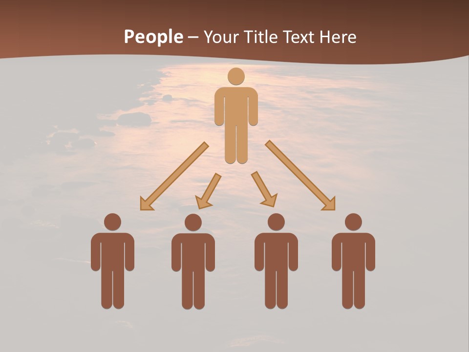 Beautiful Sun Temper And Mountain River PowerPoint Template