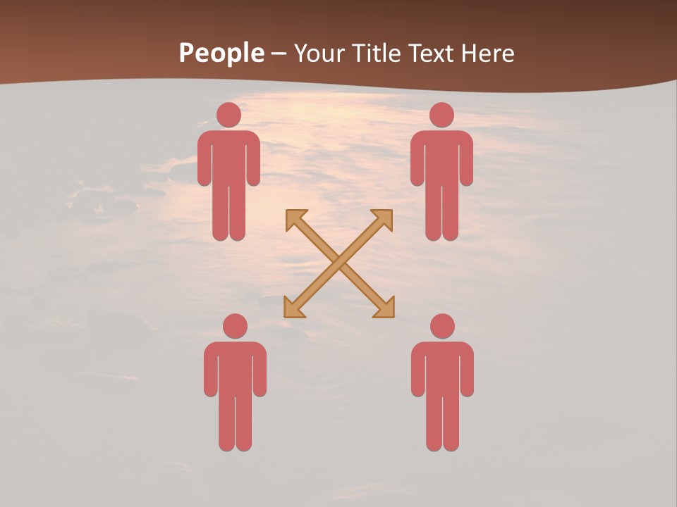 Beautiful Sun Temper And Mountain River PowerPoint Template