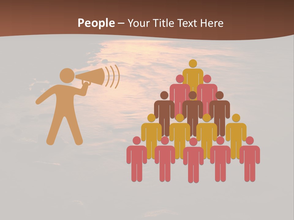 Beautiful Sun Temper And Mountain River PowerPoint Template