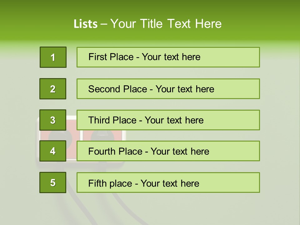 Outlet On A Green Wall PowerPoint Template