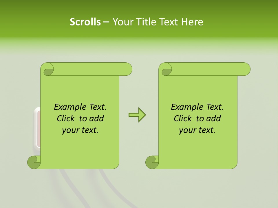 Outlet On A Green Wall PowerPoint Template