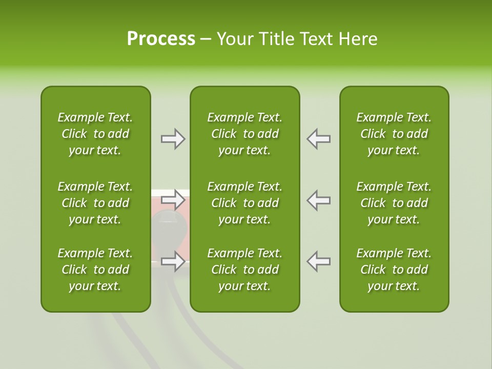 Outlet On A Green Wall PowerPoint Template