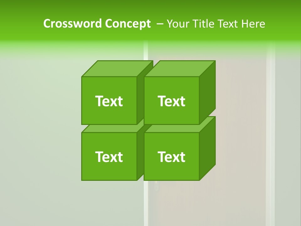 Door To The Green Room PowerPoint Template
