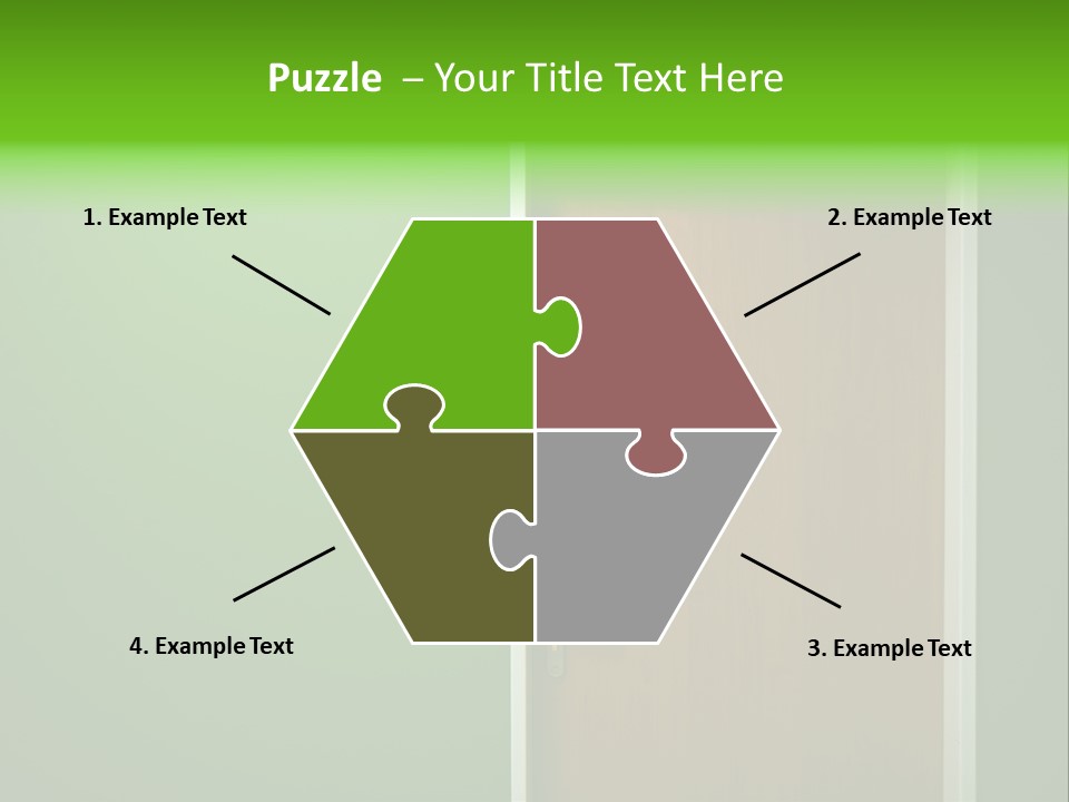 Door To The Green Room PowerPoint Template