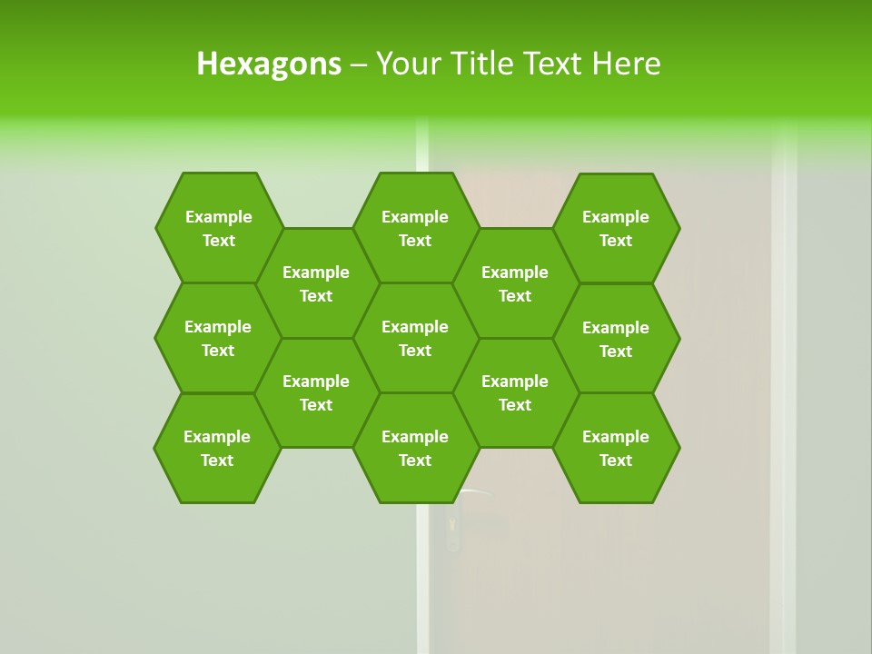 Door To The Green Room PowerPoint Template