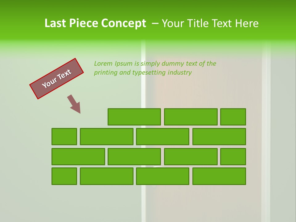 Door To The Green Room PowerPoint Template