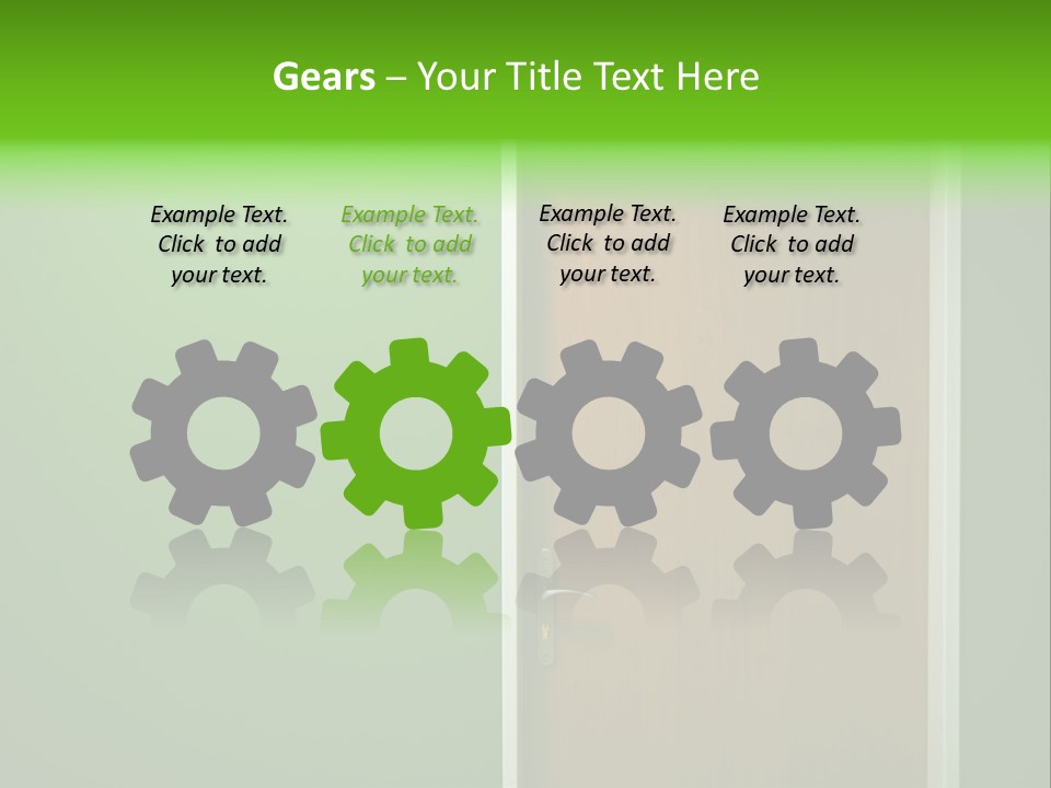 Door To The Green Room PowerPoint Template