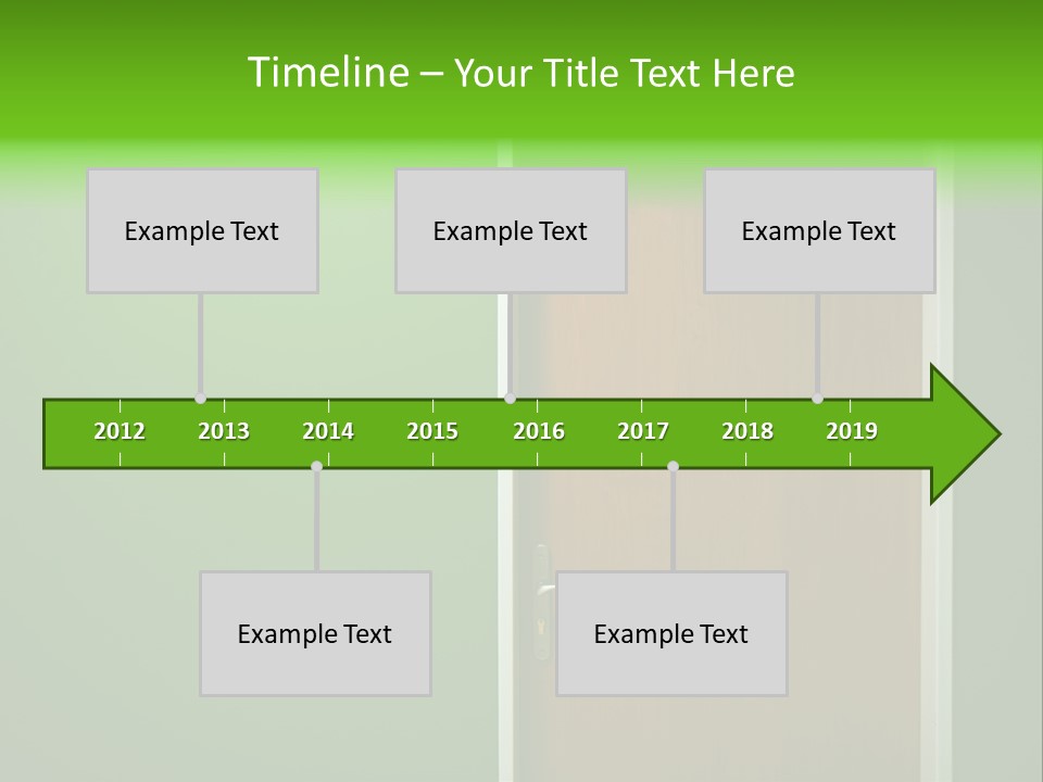 Door To The Green Room PowerPoint Template