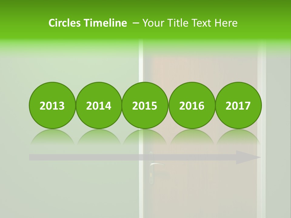 Door To The Green Room PowerPoint Template