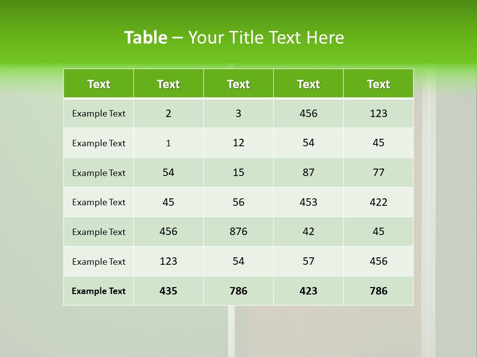 Door To The Green Room PowerPoint Template